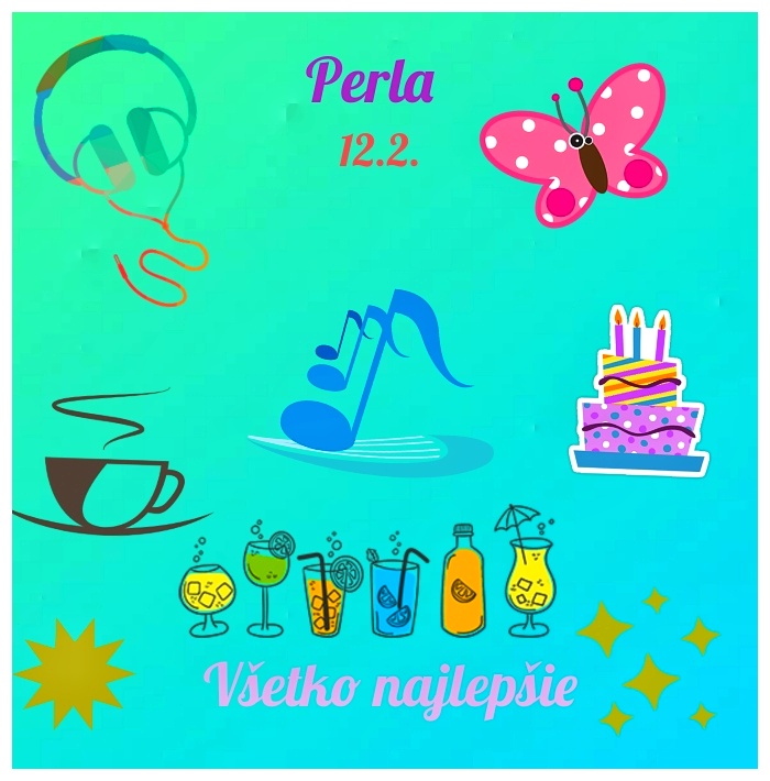 a card of name day Perla
